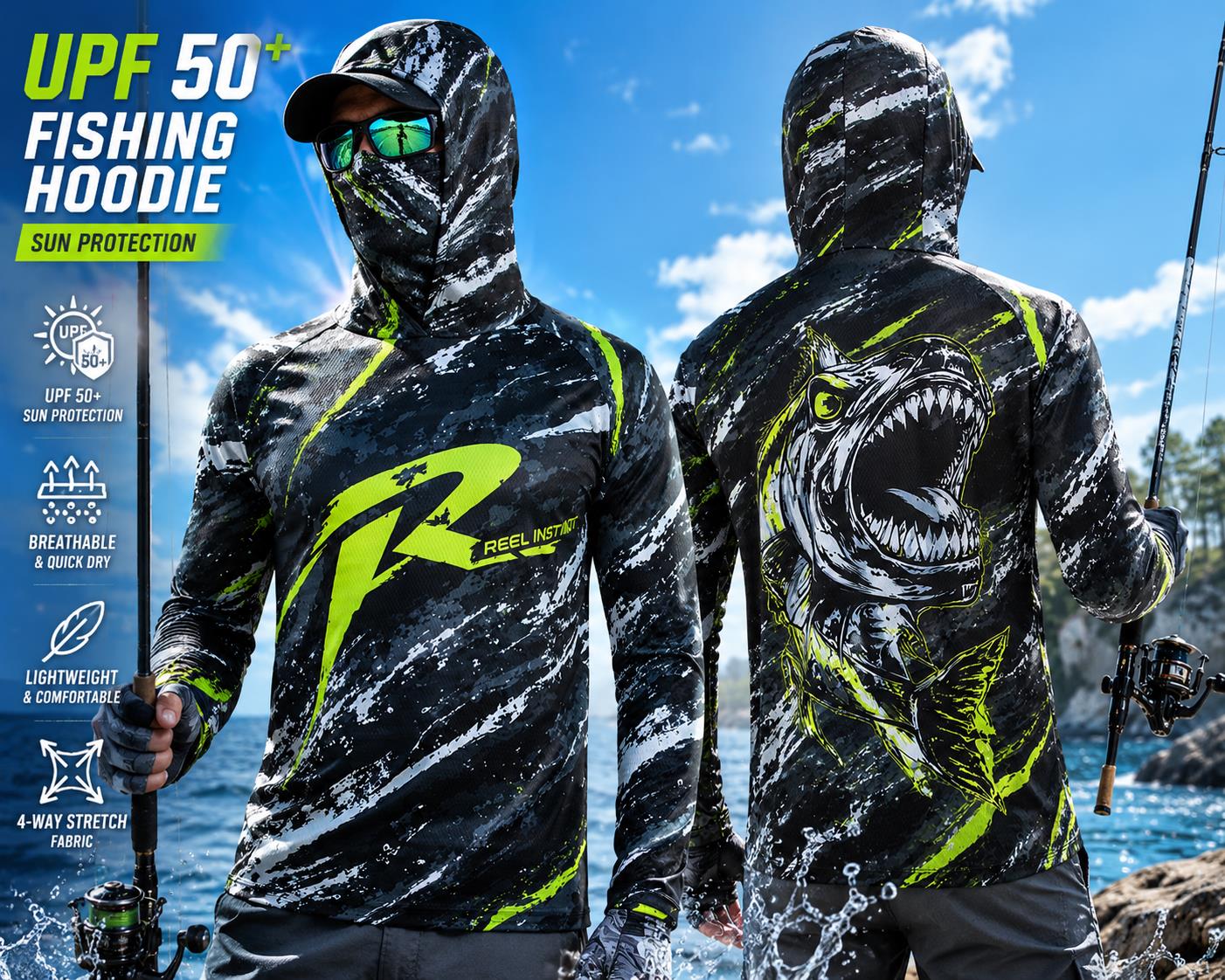 Outdoor Sun Protective Long Sl - đánh giá và giá Fishing Mask Sun Protection
