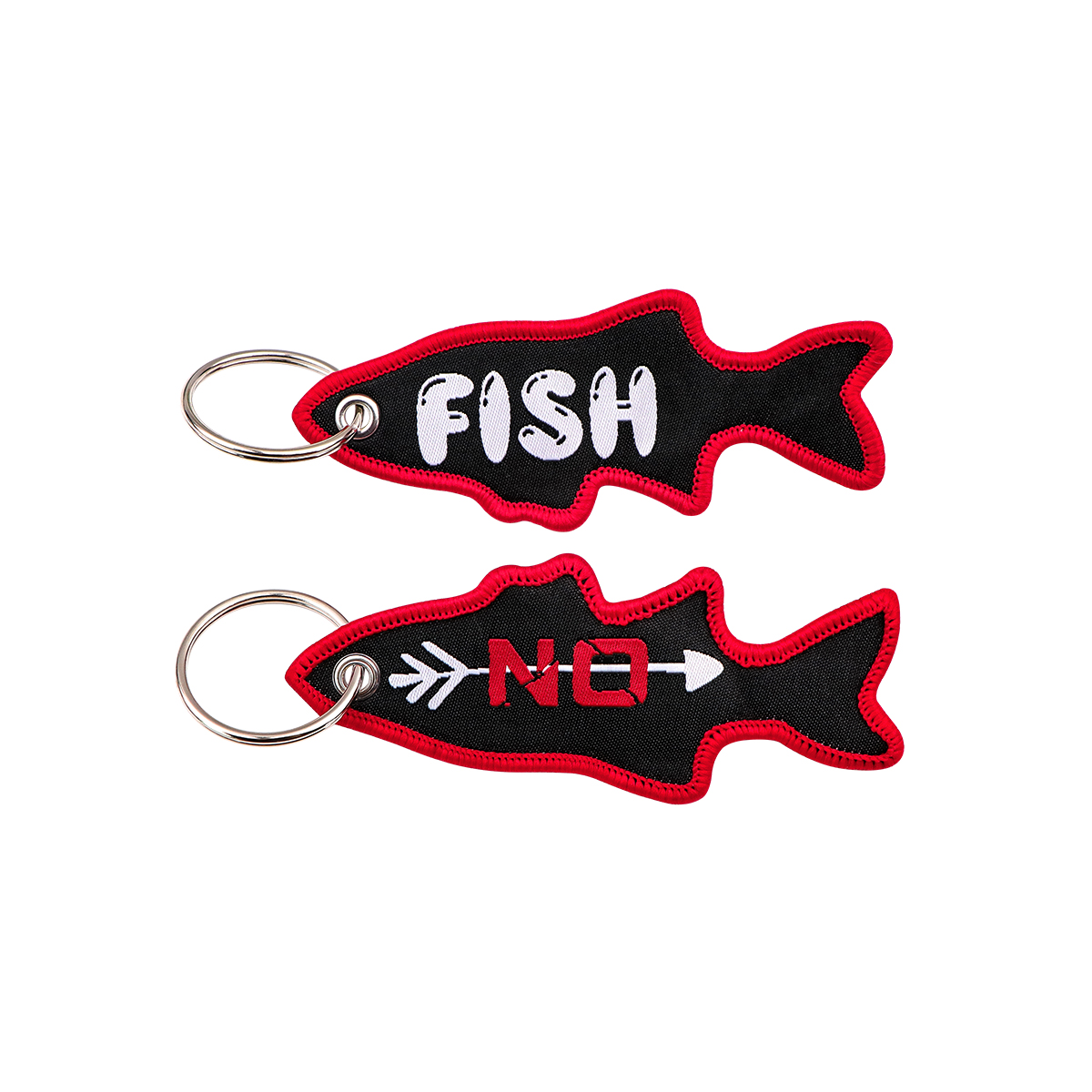 Fish Shape Embroidery Key Tag  - đánh giá và giá Fishing Backpack