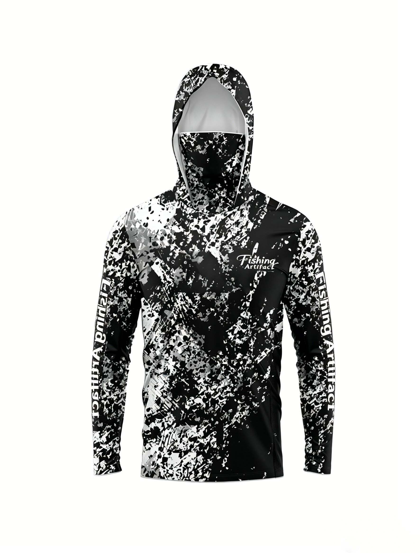 Men Summer 3D‑Printed Fishing  - đánh giá và giá Fishing Mask Sun Protection